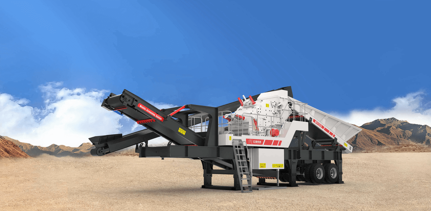 MTF type medium and fine crushing tire type mobile crushing station 1