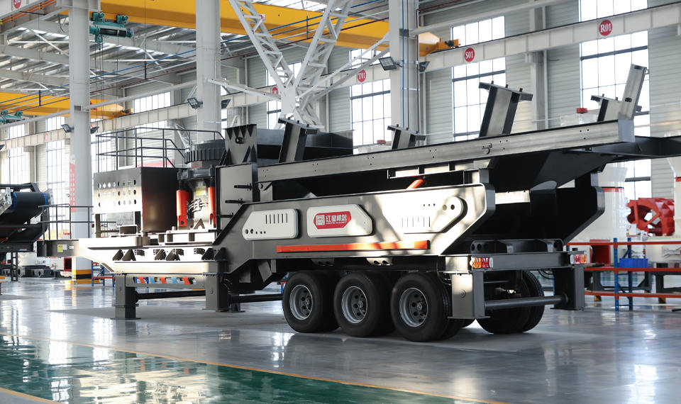 MTF type medium and fine crushing tire type mobile crushing station 2